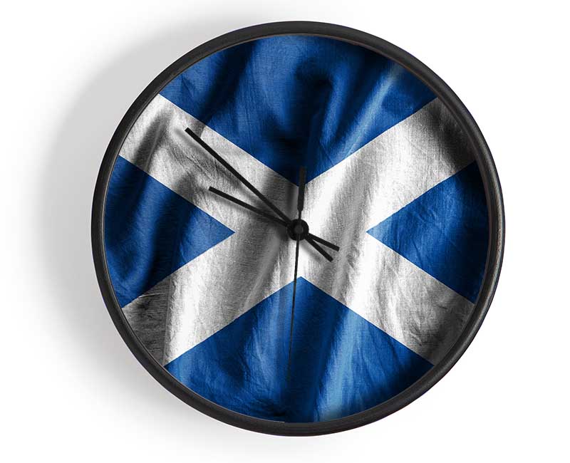 Scottish Flag 2 Clock - Wallart-Direct UK