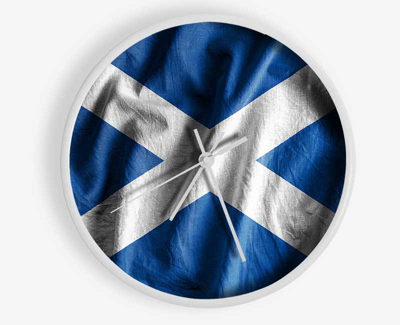 Scottish Flag 2 Clock - Wallart-Direct UK