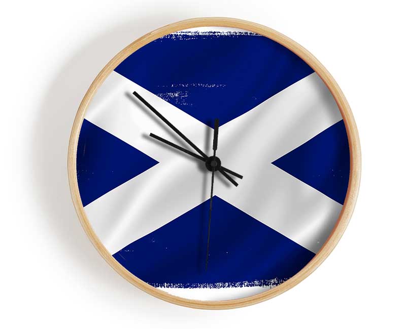 Scottish Flag 1 Clock - Wallart-Direct UK