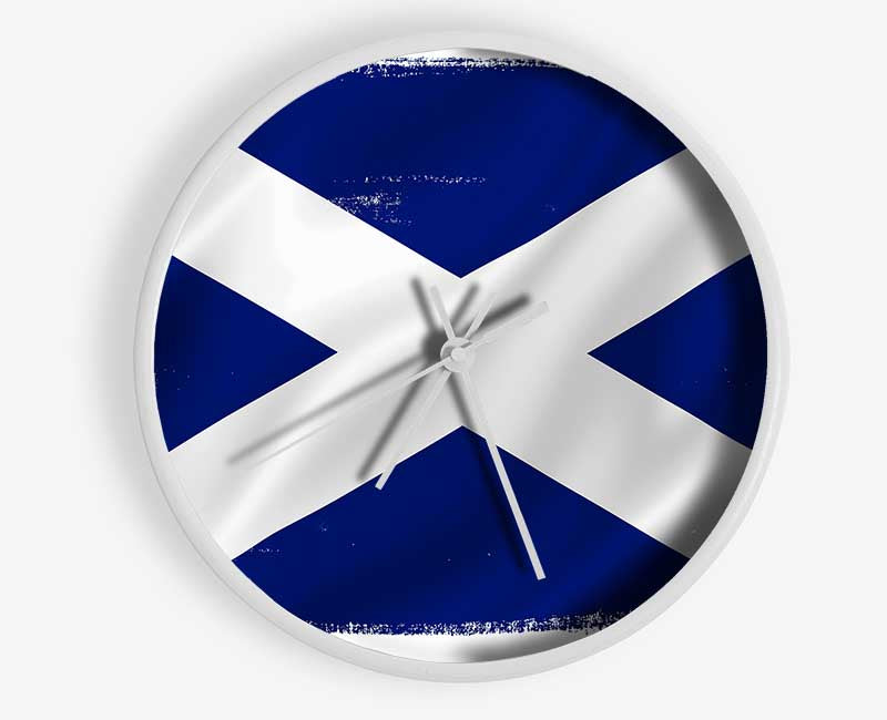 Scottish Flag 1 Clock - Wallart-Direct UK
