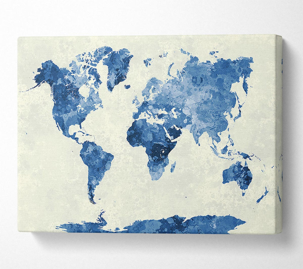 Picture of Map Of The World 4 Canvas Print Wall Art