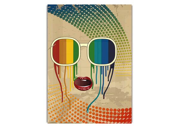 Regenbogen Retro Sonnenbrillen
