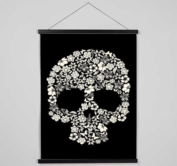 Flower Skull 1 Hanging Poster - Wallart-Direct UK