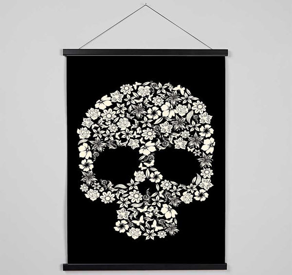 Flower Skull 1 Hanging Poster - Wallart-Direct UK