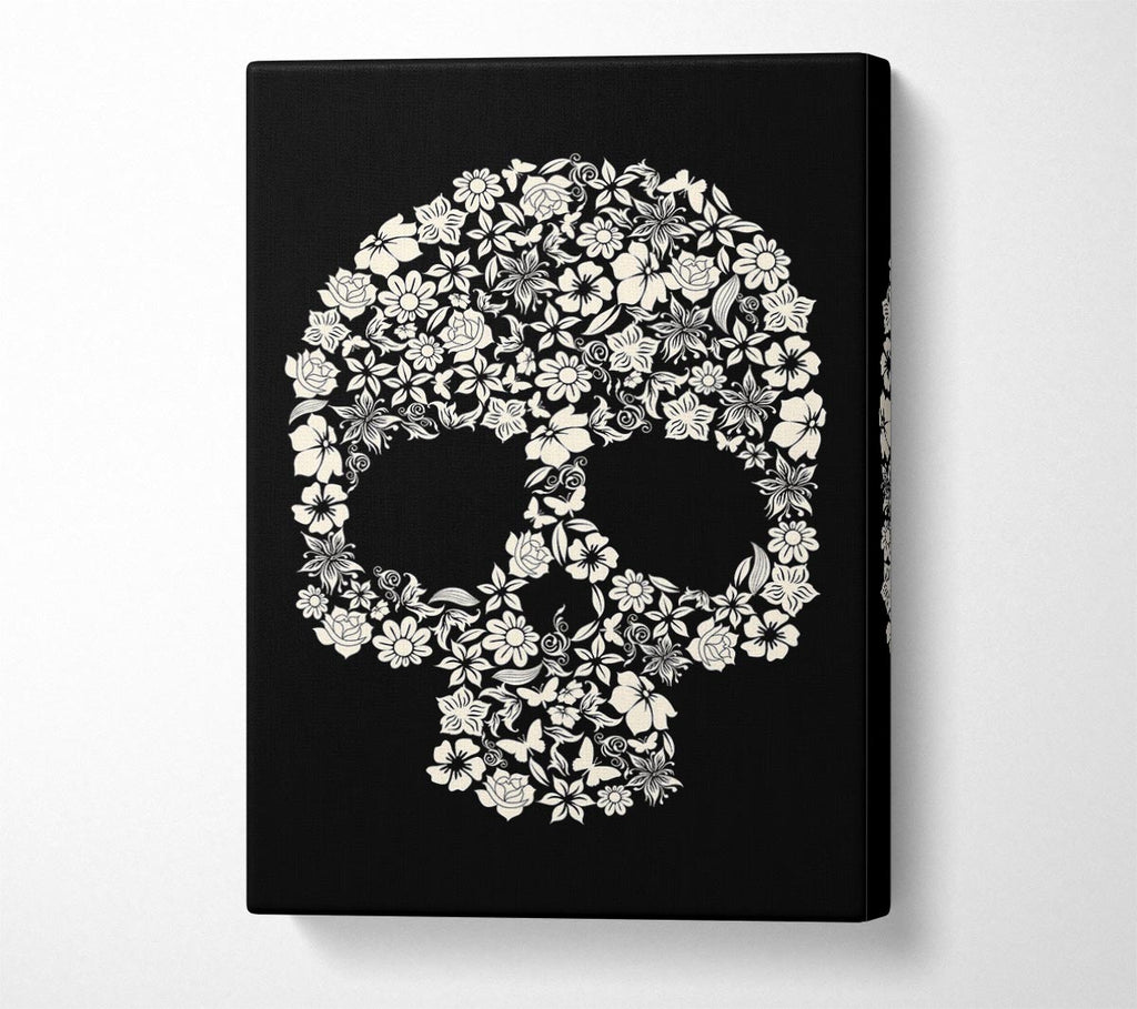 Picture of Flower Skull 1 Canvas Print Wall Art