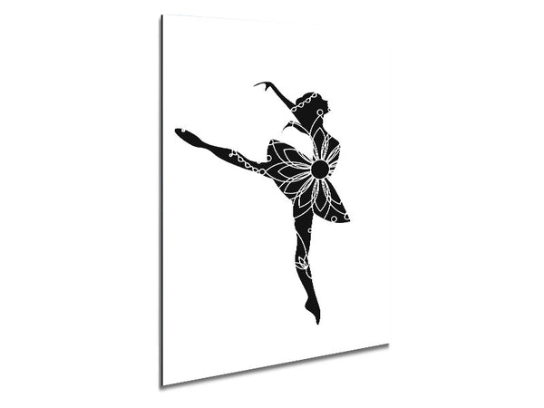 Ballerina Flower Metal Print