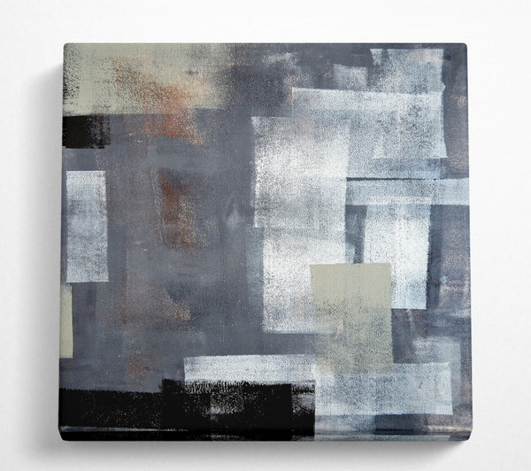 A Square Canvas Print Showing Greys Square Wall Art
