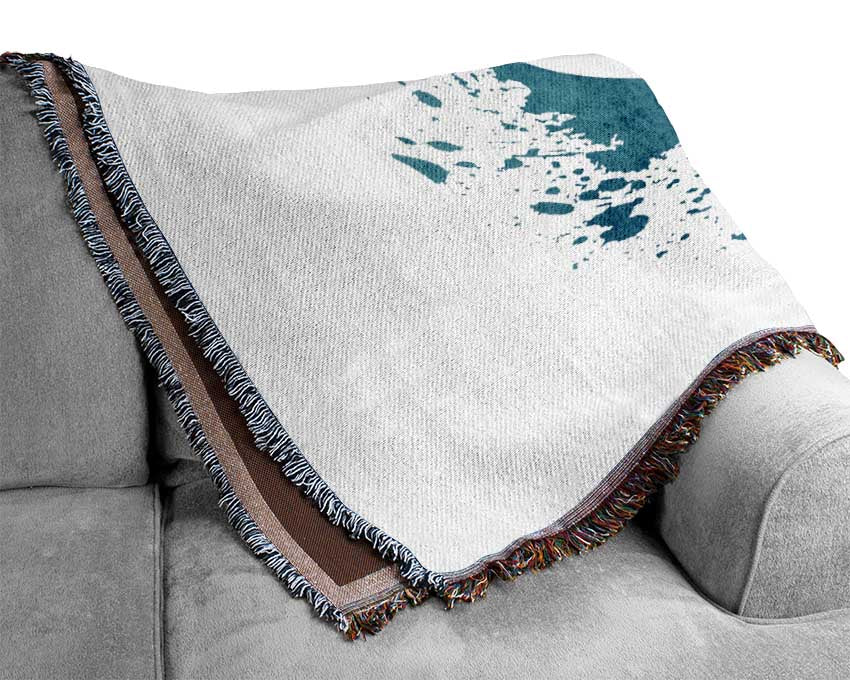 Surfing The Wave Woven Blanket