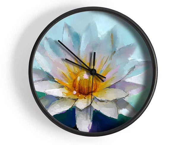 Water Lily Clock - Wallart-Direct UK