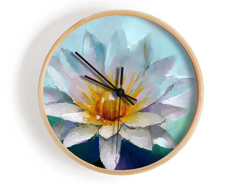 Water Lily Clock - Wallart-Direct UK