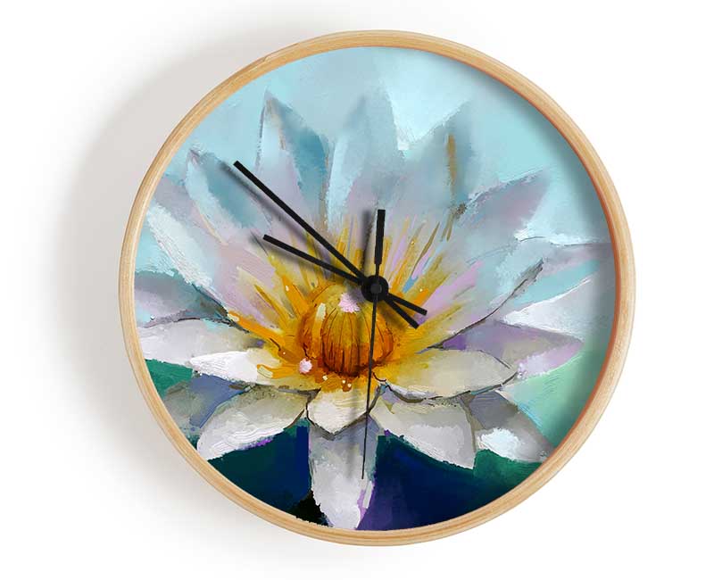 Water Lily Clock - Wallart-Direct UK