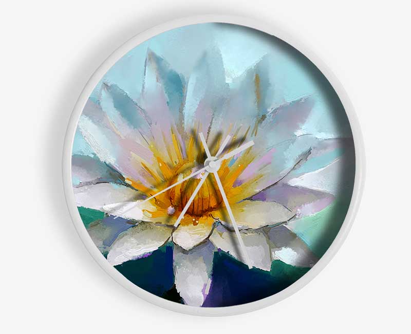 Water Lily Clock - Wallart-Direct UK