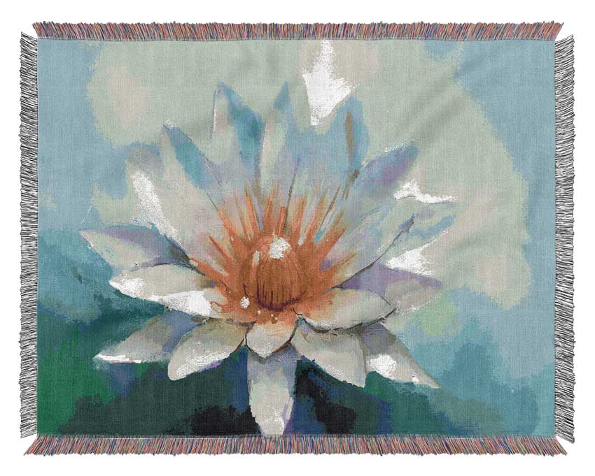 Water Lily Woven Blanket