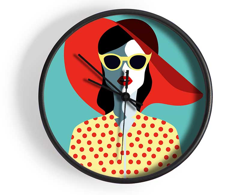 Retro Holiday Clock - Wallart-Direct UK