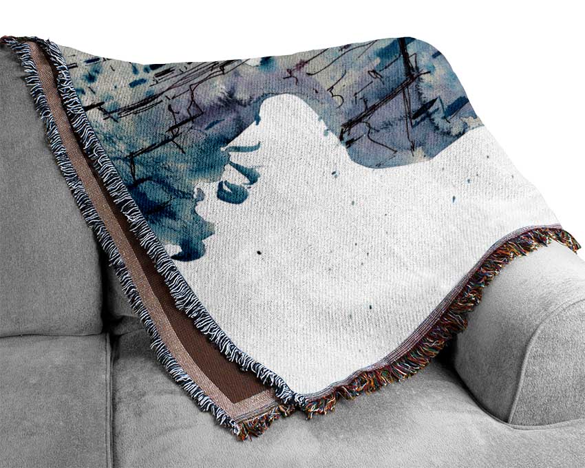 Man In The City Woven Blanket