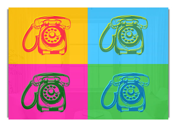 Pop-Art-Retro-Telefone