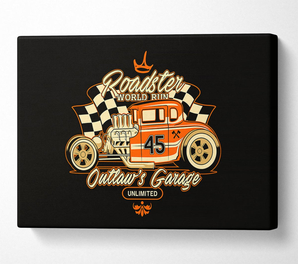 Picture of Outlaws Garage Canvas Print Wall Art