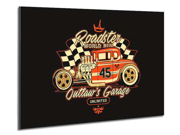Outlaws Garage Metal Print