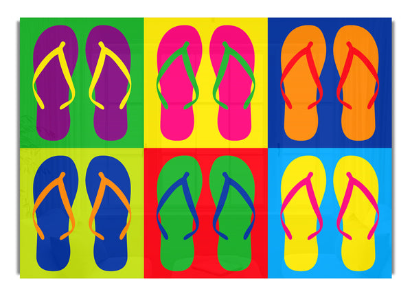 Pop-Art-Flip-Flops