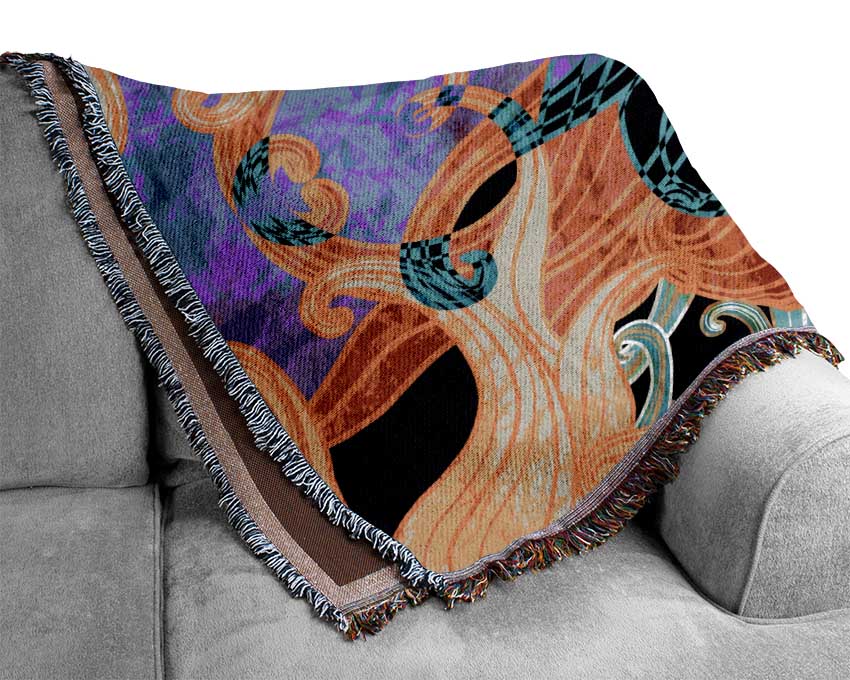 Patterns Of Time 5 Woven Blanket