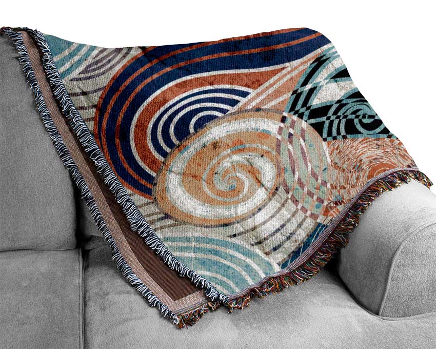 Patterns Of Time 4 Woven Blanket