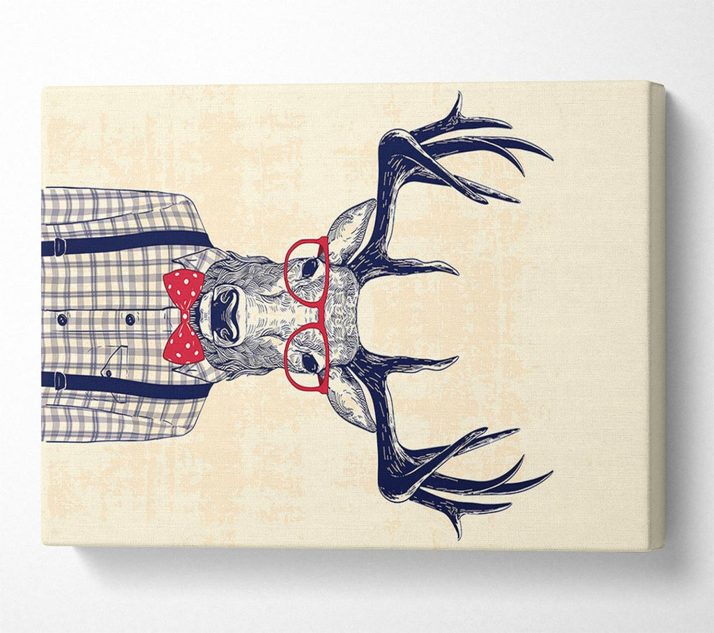 Picture of Clever Stag Canvas Print Wall Art