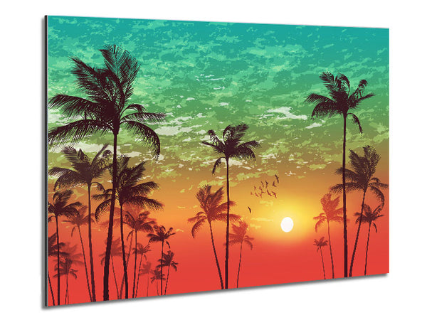 Sonnenuntergangshimmel in LA