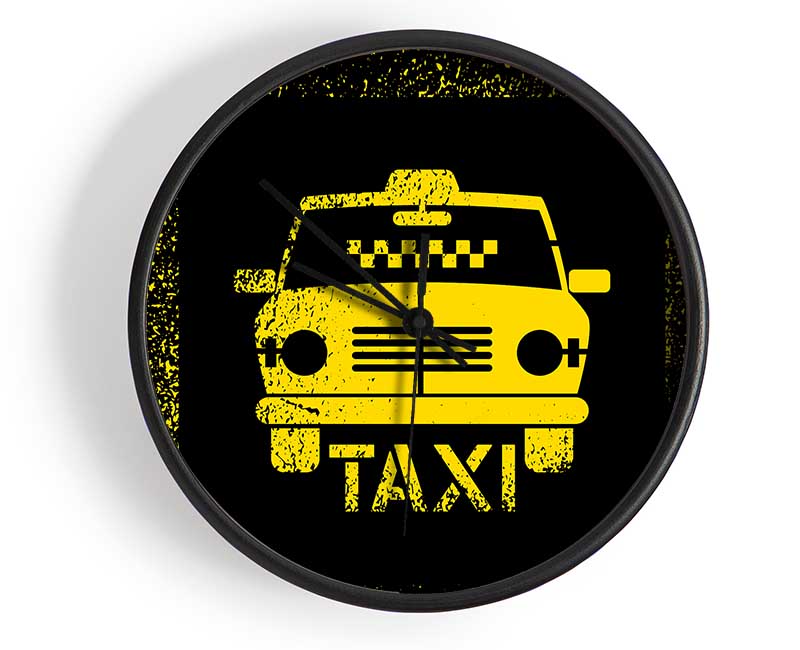 Yellow Taxi Clock - Wallart-Direct UK
