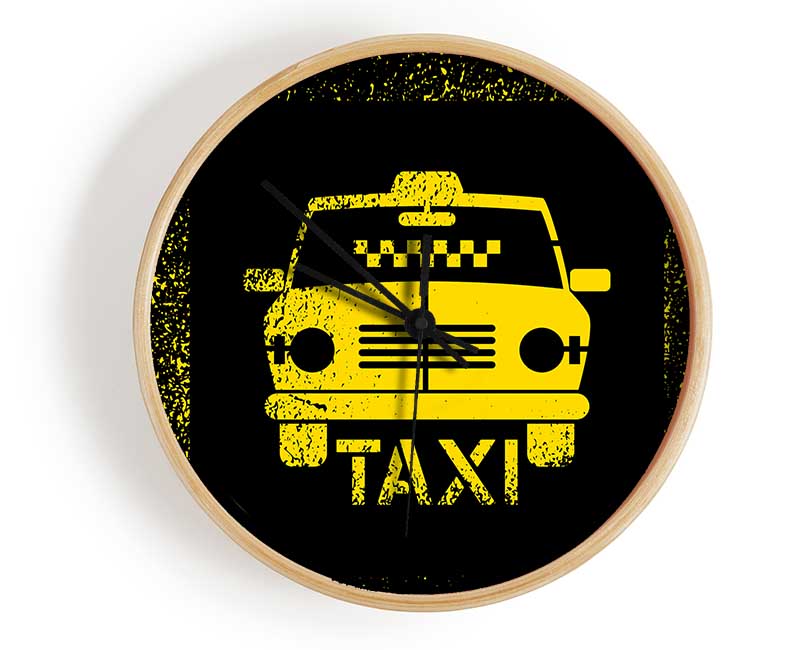 Yellow Taxi Clock - Wallart-Direct UK