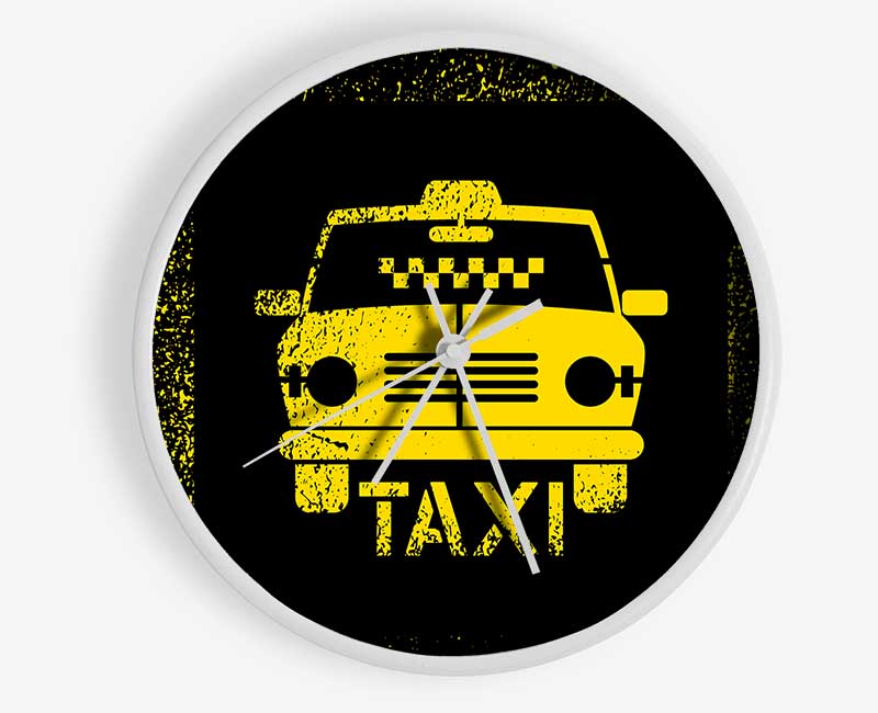 Yellow Taxi Clock - Wallart-Direct UK
