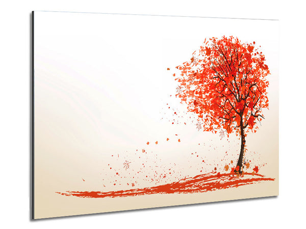 Wenn die Blätter des Herbstbaums fallen