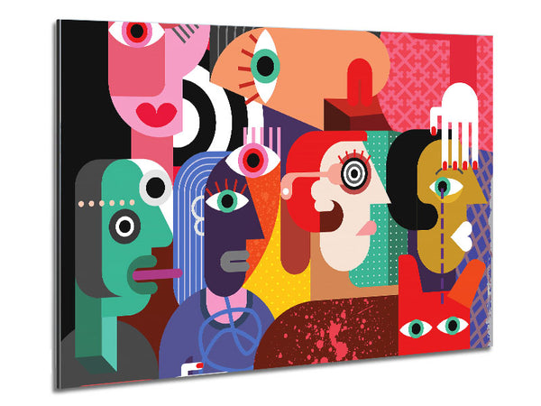 Picasso Esque Metal Print