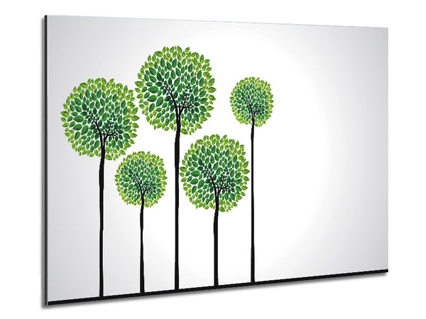 Abstract Trees Metal Print