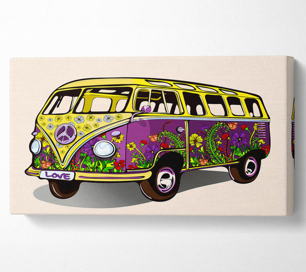 Flower Power VW Camper Van