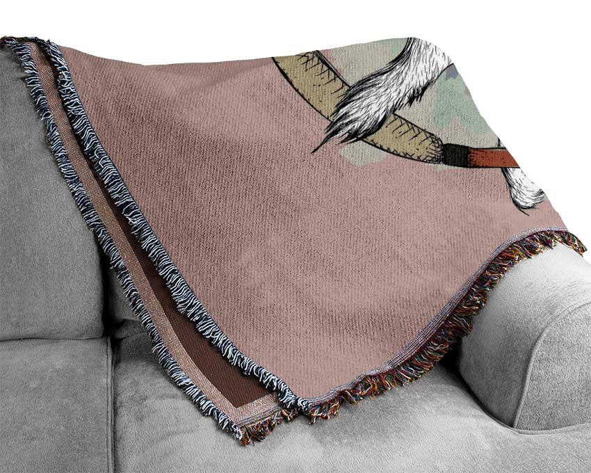 Funky Giraffe Woven Blanket