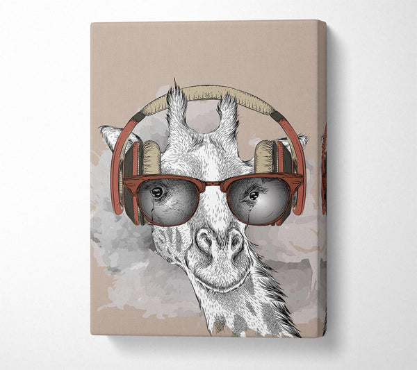  A Canvas Print of Funky Giraffe Canvas Wall Art