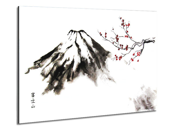 Japanischer Kirschblütenberg