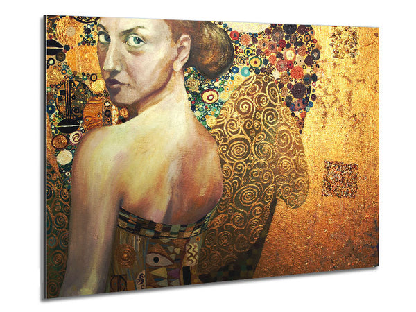 Klimt Golden Metal Print