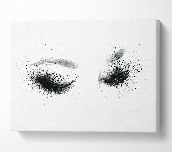  A Canvas Print of Eyes That Flutter Canvas Print