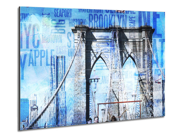 Brooklyn Bridge und Brooklyn Bridge im New Yorker Stadtteil Manhattan
