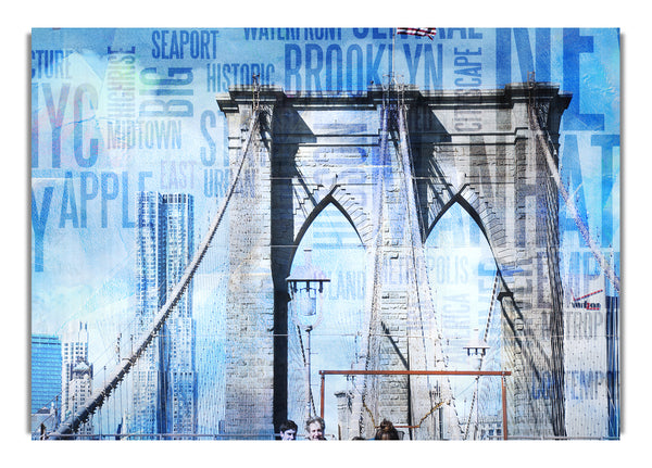 Brooklyn Bridge und Brooklyn Bridge im New Yorker Stadtteil Manhattan