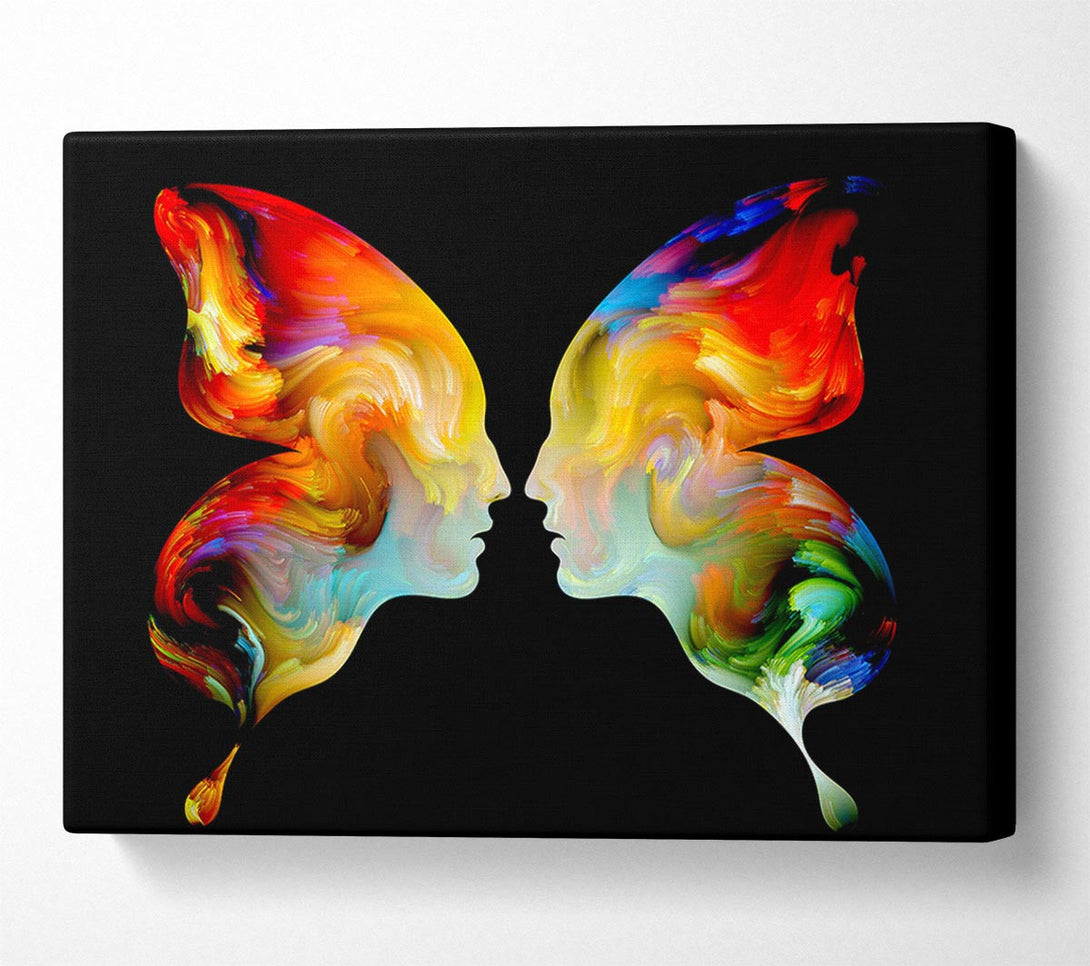 Picture of Butterfly Merge Canvas Print Wall Art