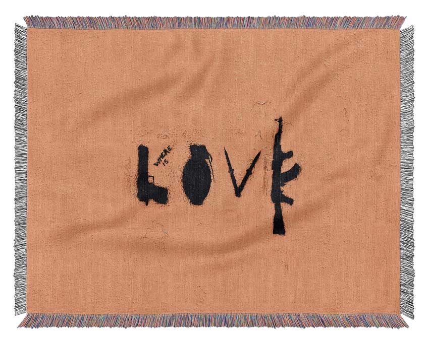Where is Love Woven Blanket