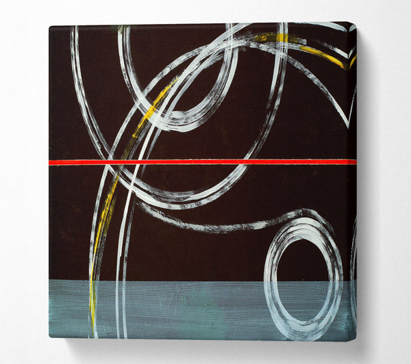 A Square Canvas Print Showing Circles Of Time 2 Square Wall Art