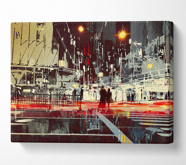  A Canvas Print of Energy Of The City Canvas Art