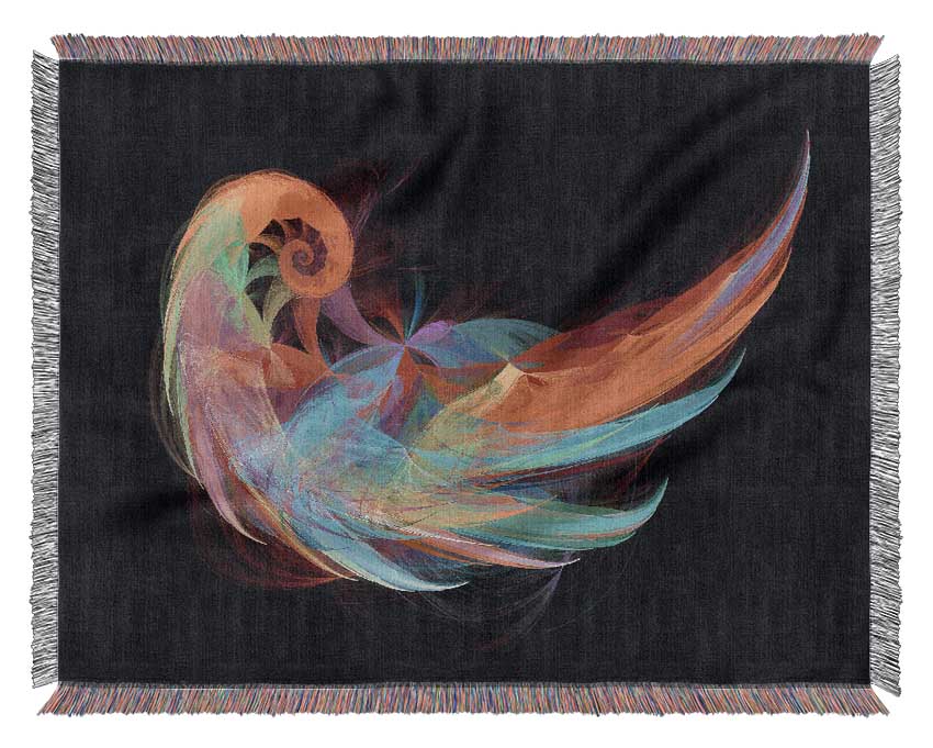 Wings Of A Rainbow Woven Blanket