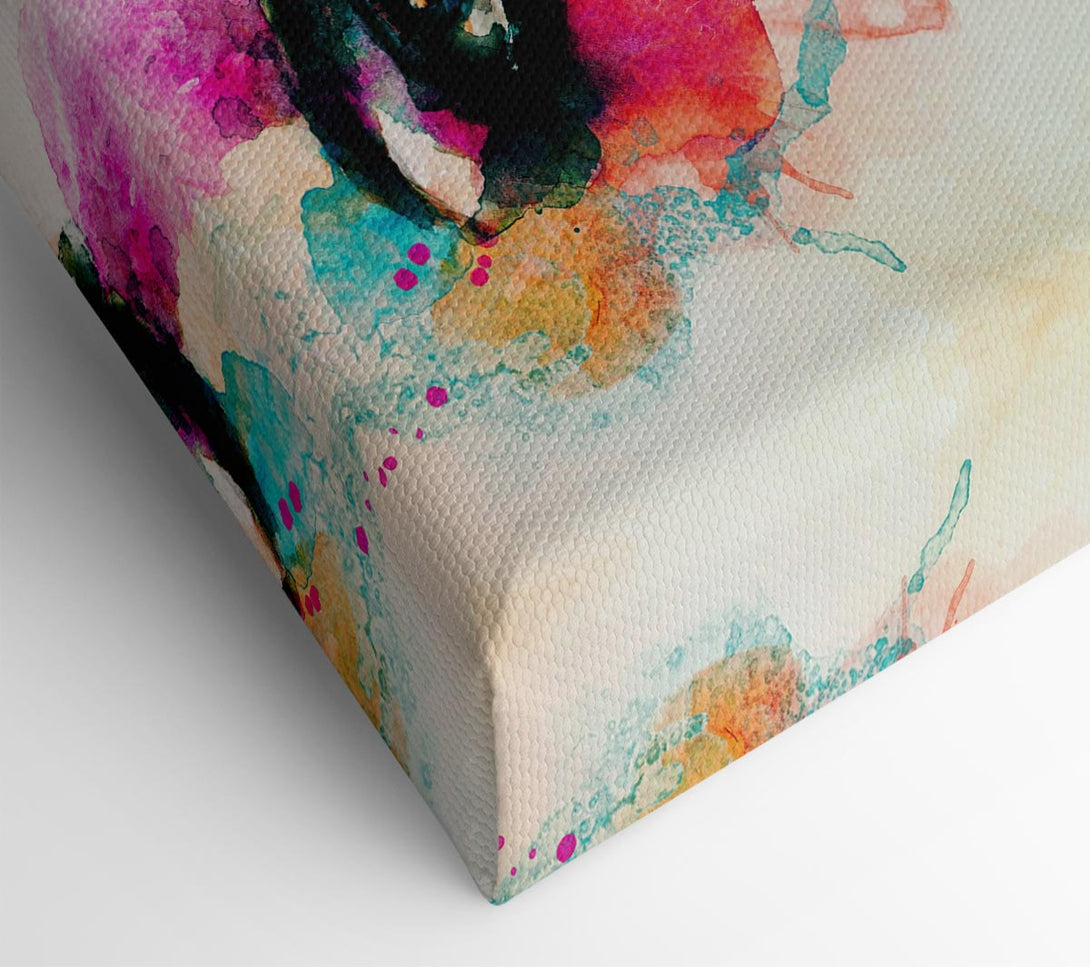 A Canvas Print of Rainbow Face Canvas Print