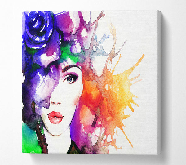 A Square Canvas Print Showing Classical Beauty 3 Square Wall Art