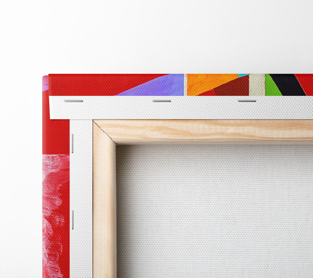 Picture of Coloured Lines Canvas Print Wall Art