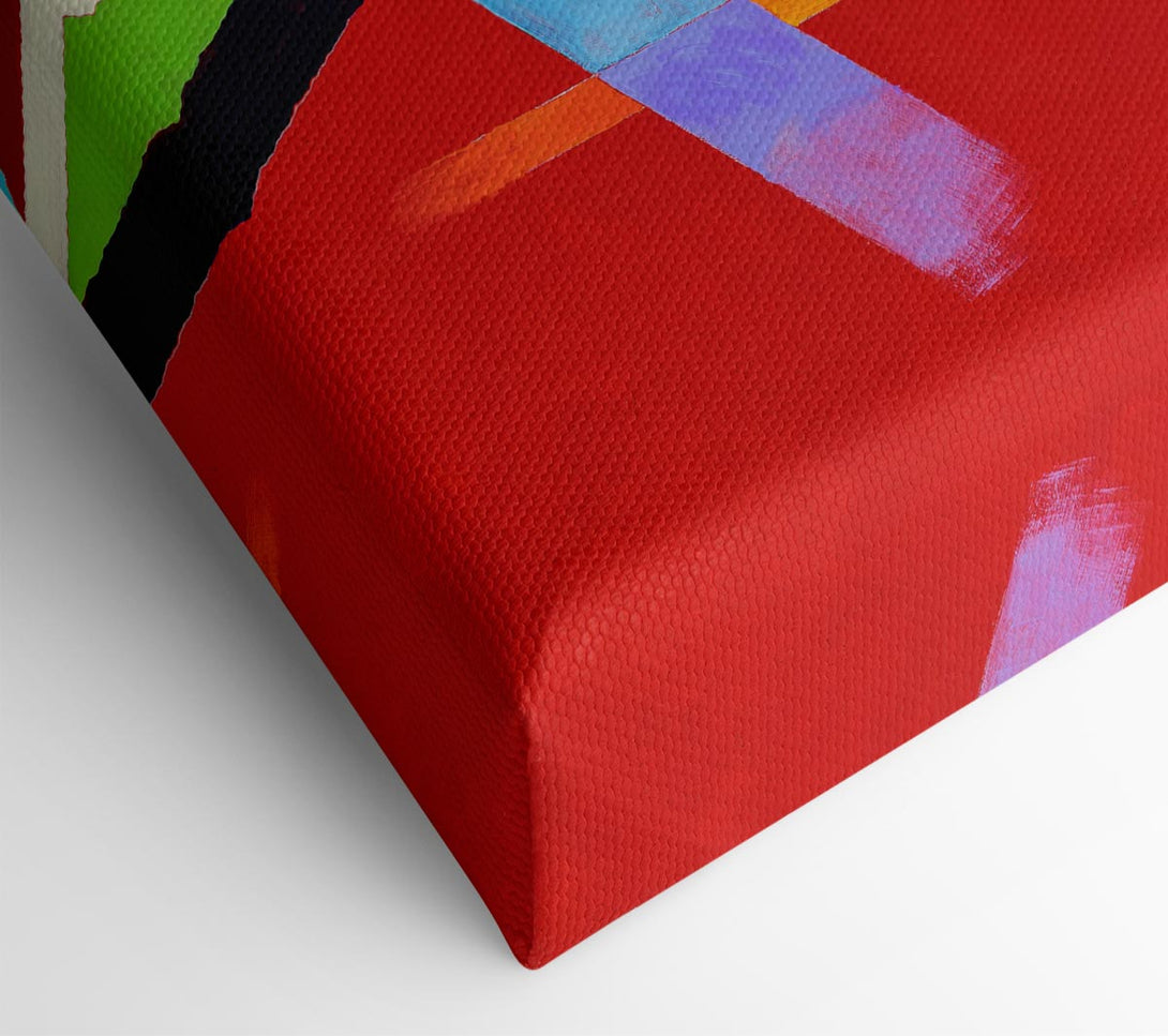 Picture of Coloured Lines Canvas Print Wall Art